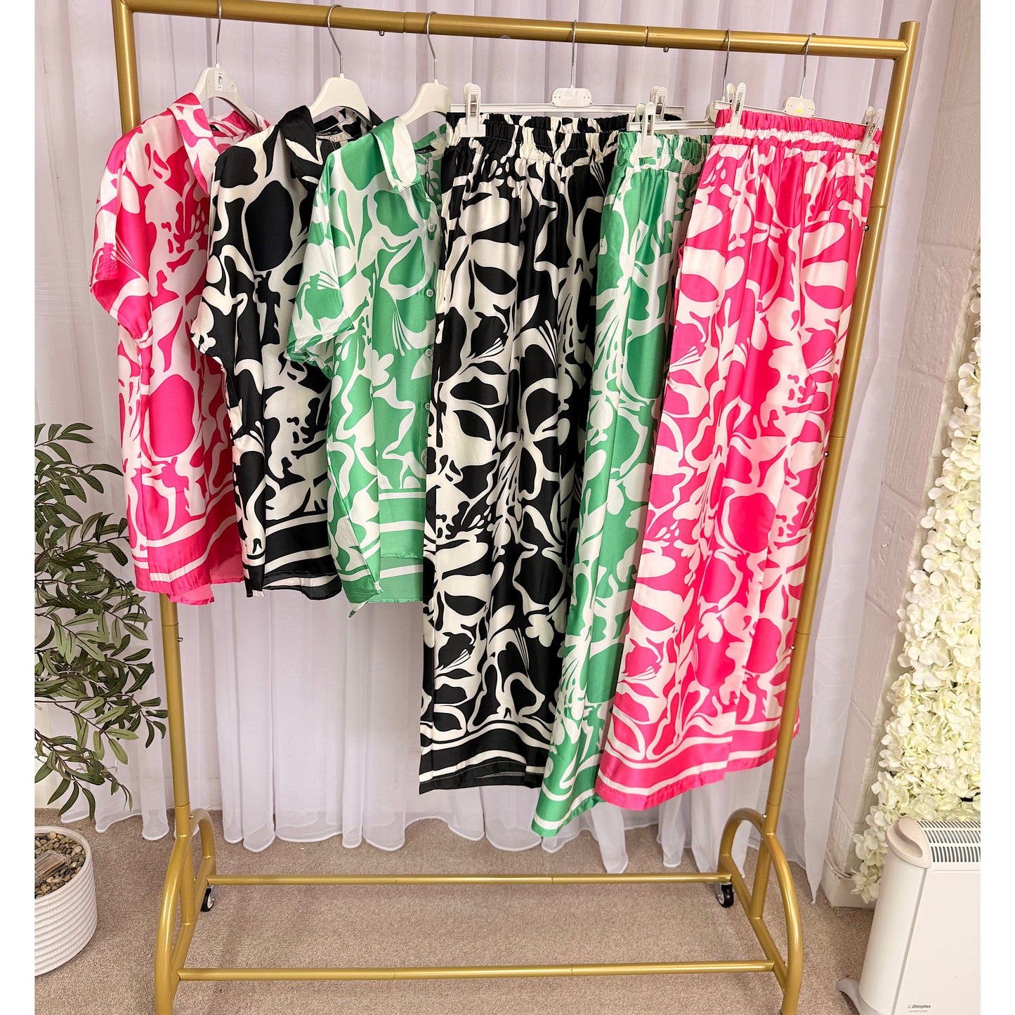 Bloom co-ord Satin feel sets