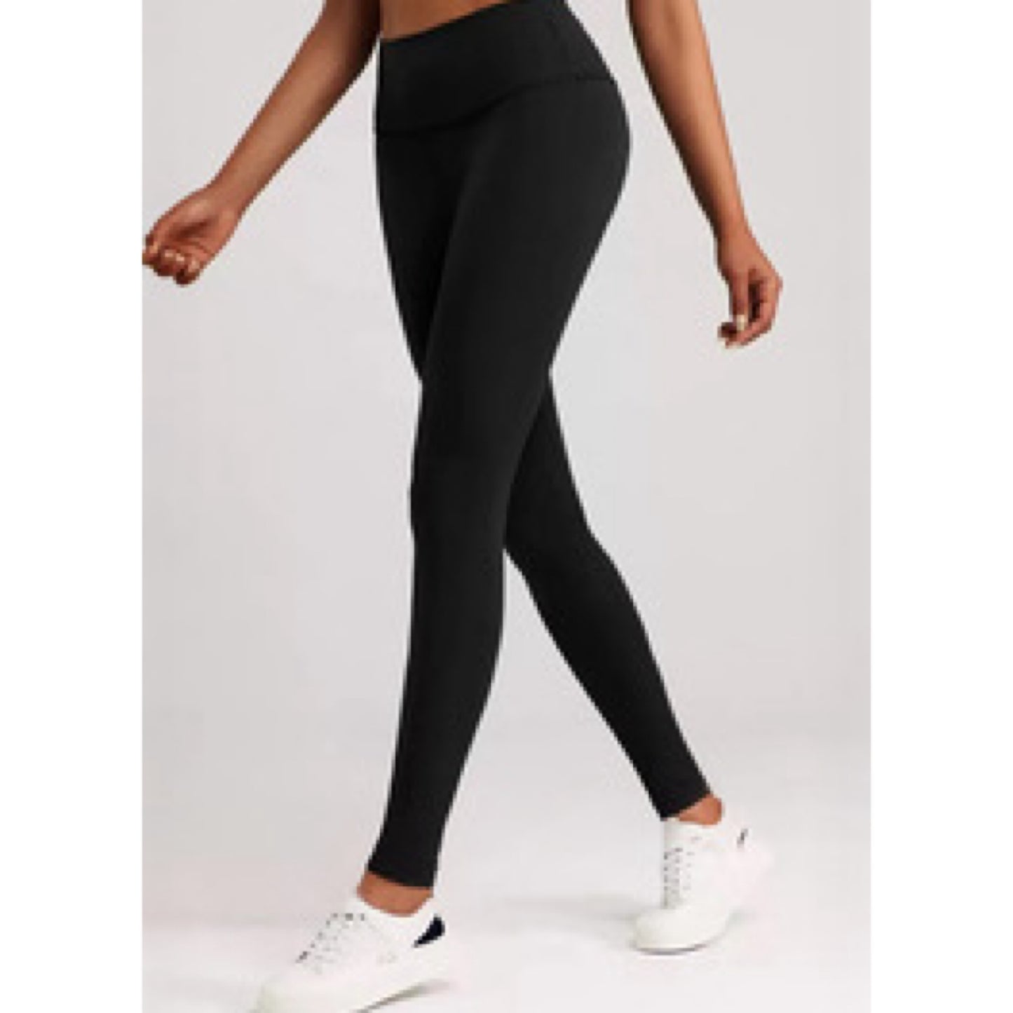 Fleece lined energy leggings -black