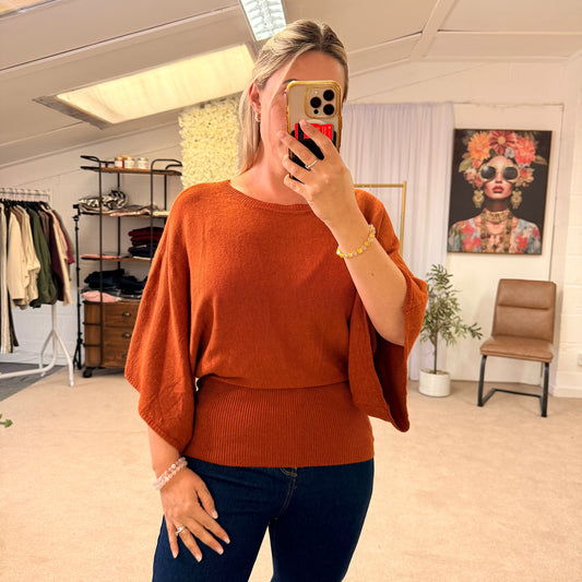 The Darcey oh so Soft Sculpt Batwing Knit
