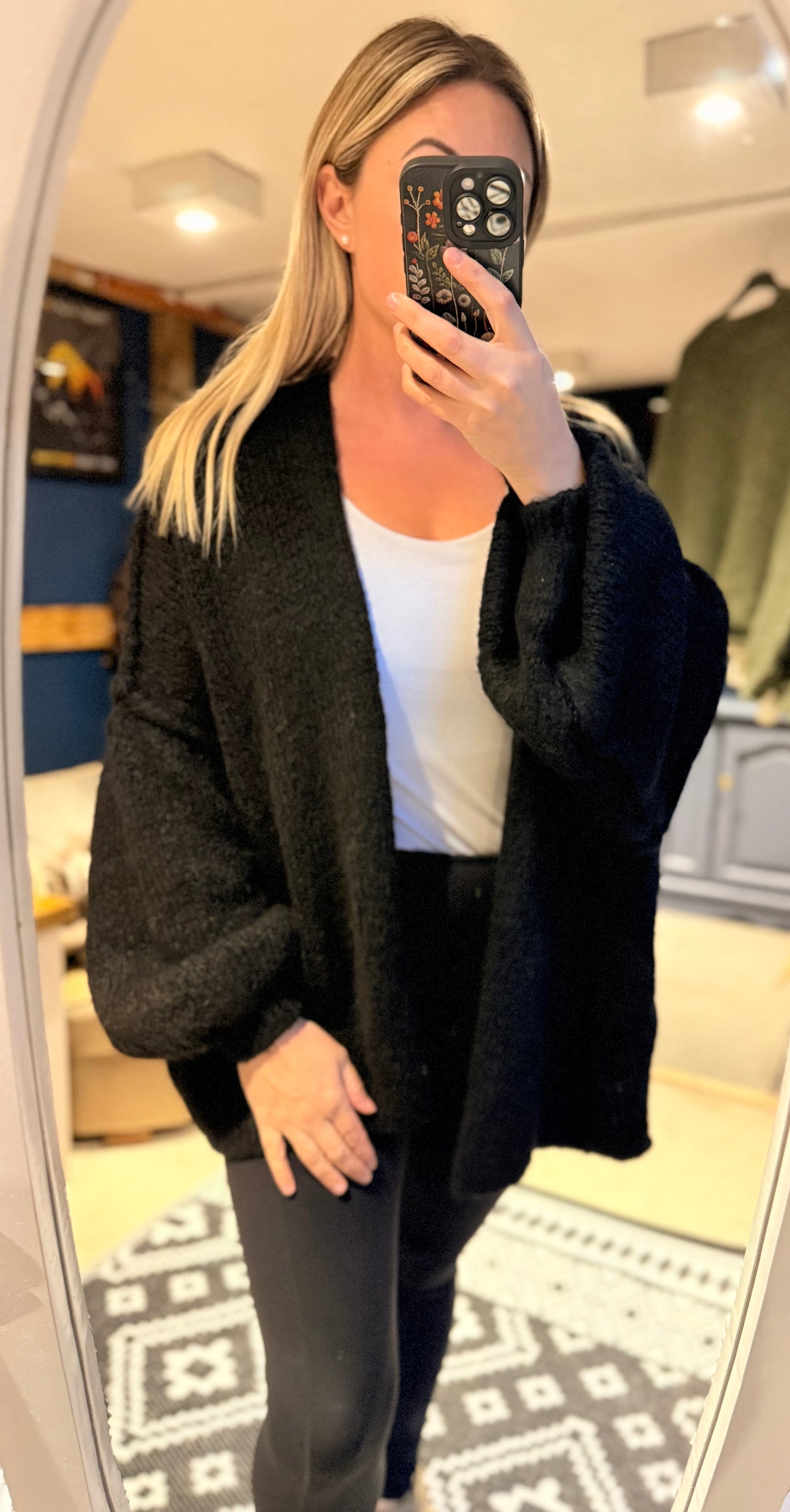 Paris super chunky knit open cardigans