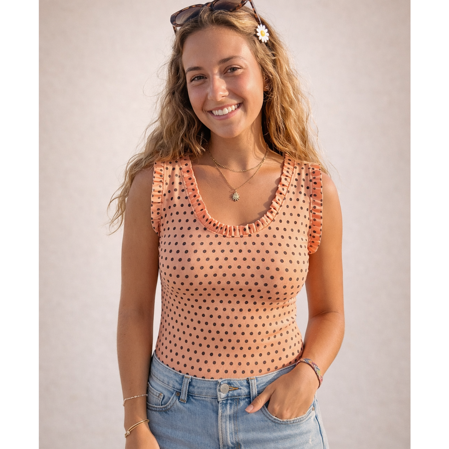 Polka dot Made in Italy ๐ฎ๐น Ruffle vests