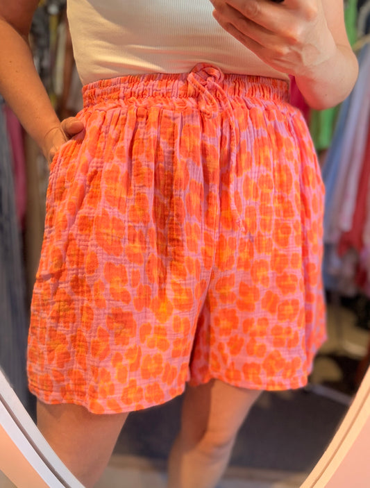 Cotton printed shorts