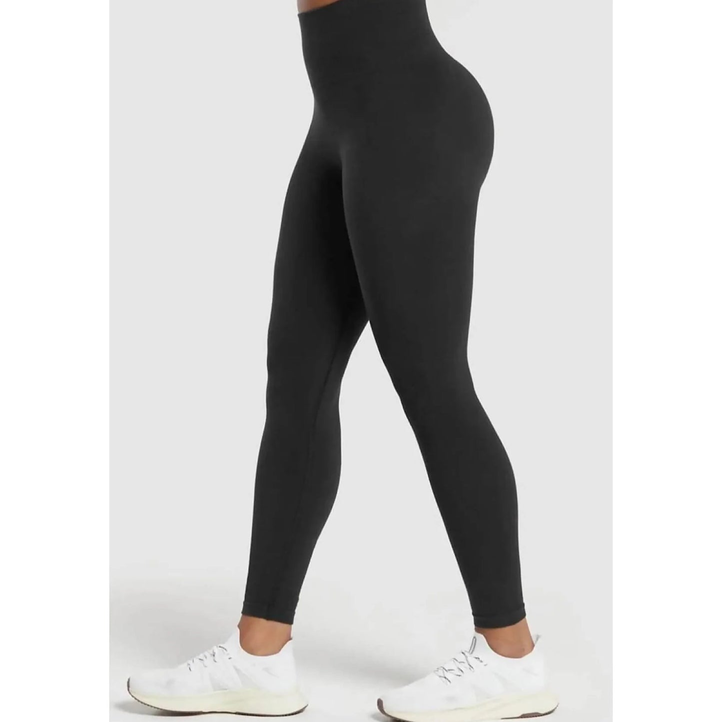 Plus sized black energy leggings