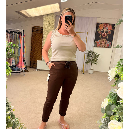 Cargo style magic stretch trousers