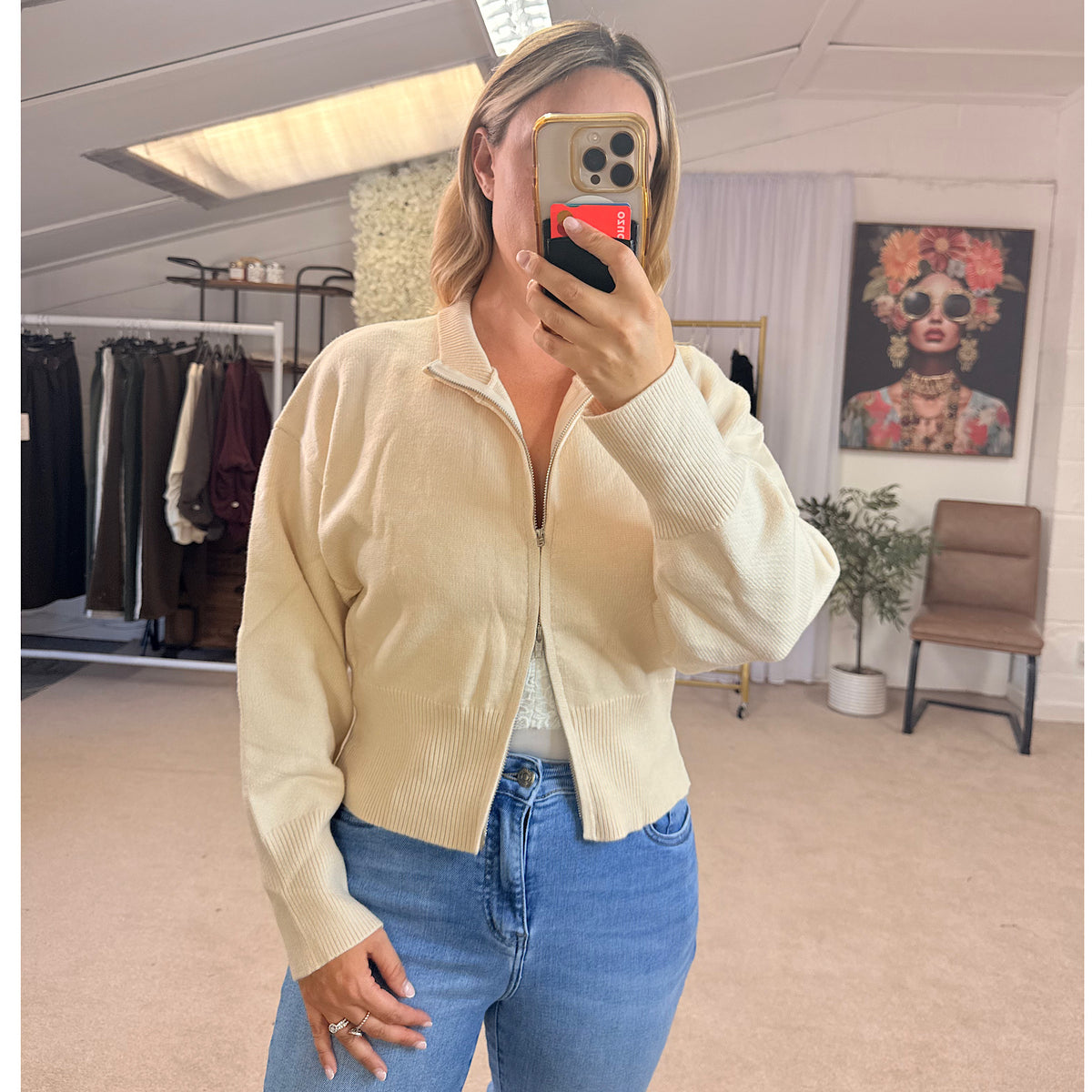 The Florence Double Zip Knit