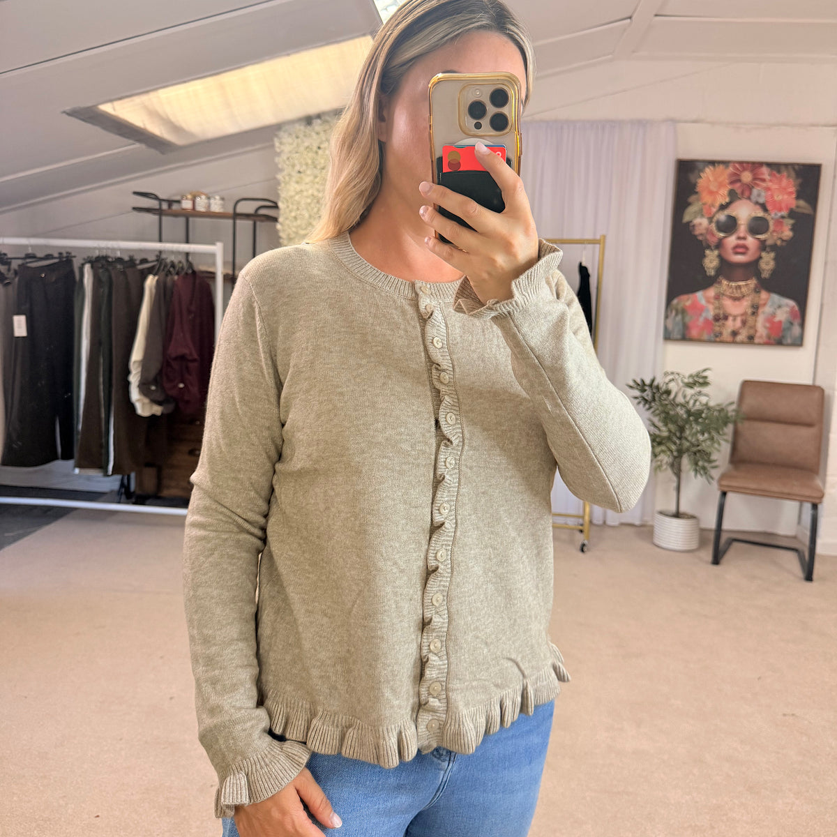 The Amelia Frill Detail Cardigans
