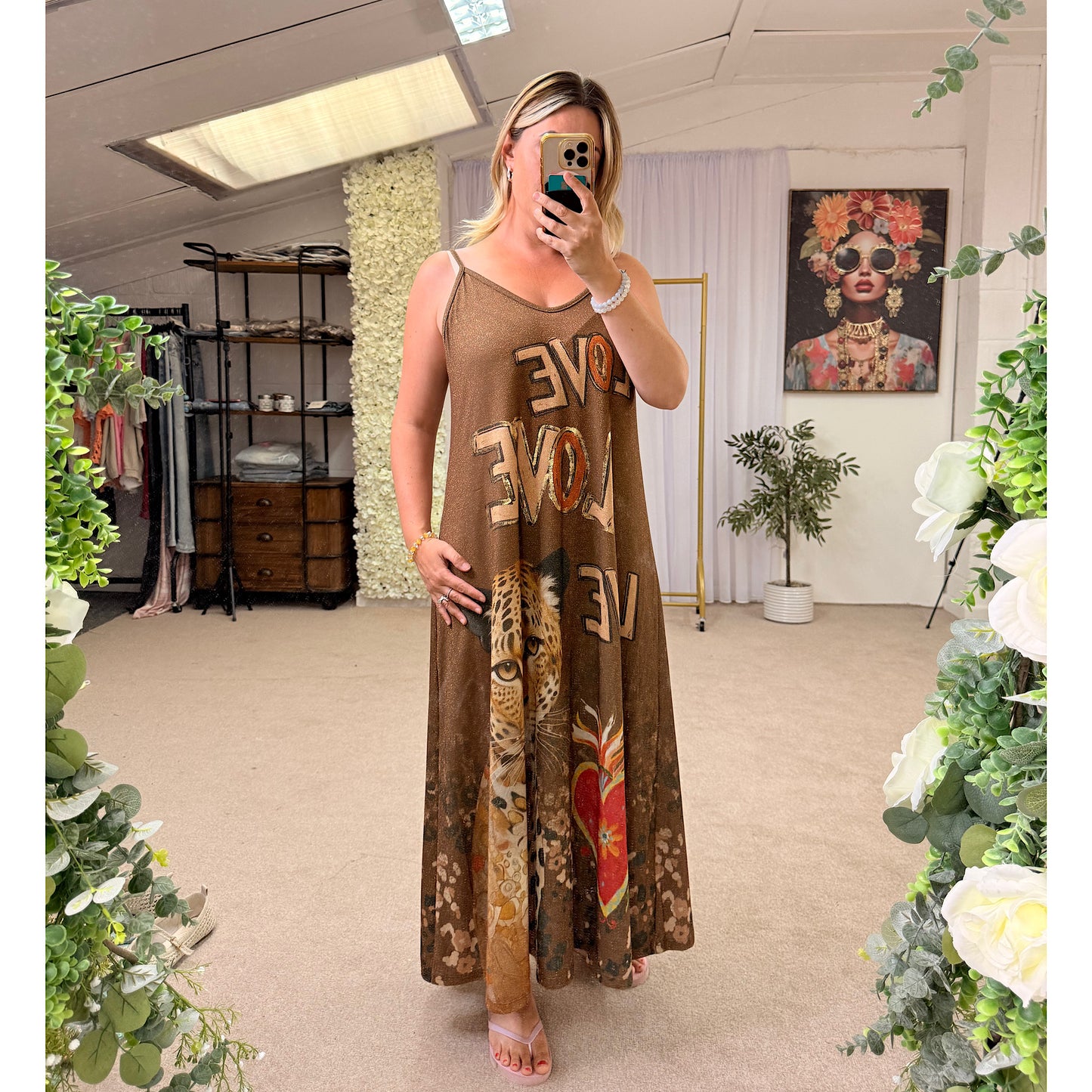Wild Love Lurex Maxi Dress ⭐