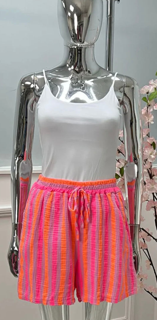 Cotton printed shorts