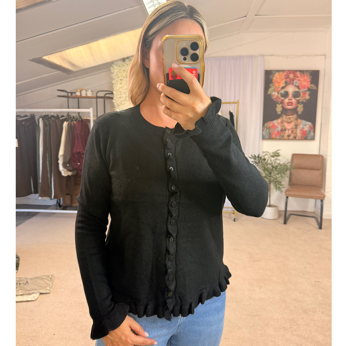 The Amelia Frill Detail Cardigans