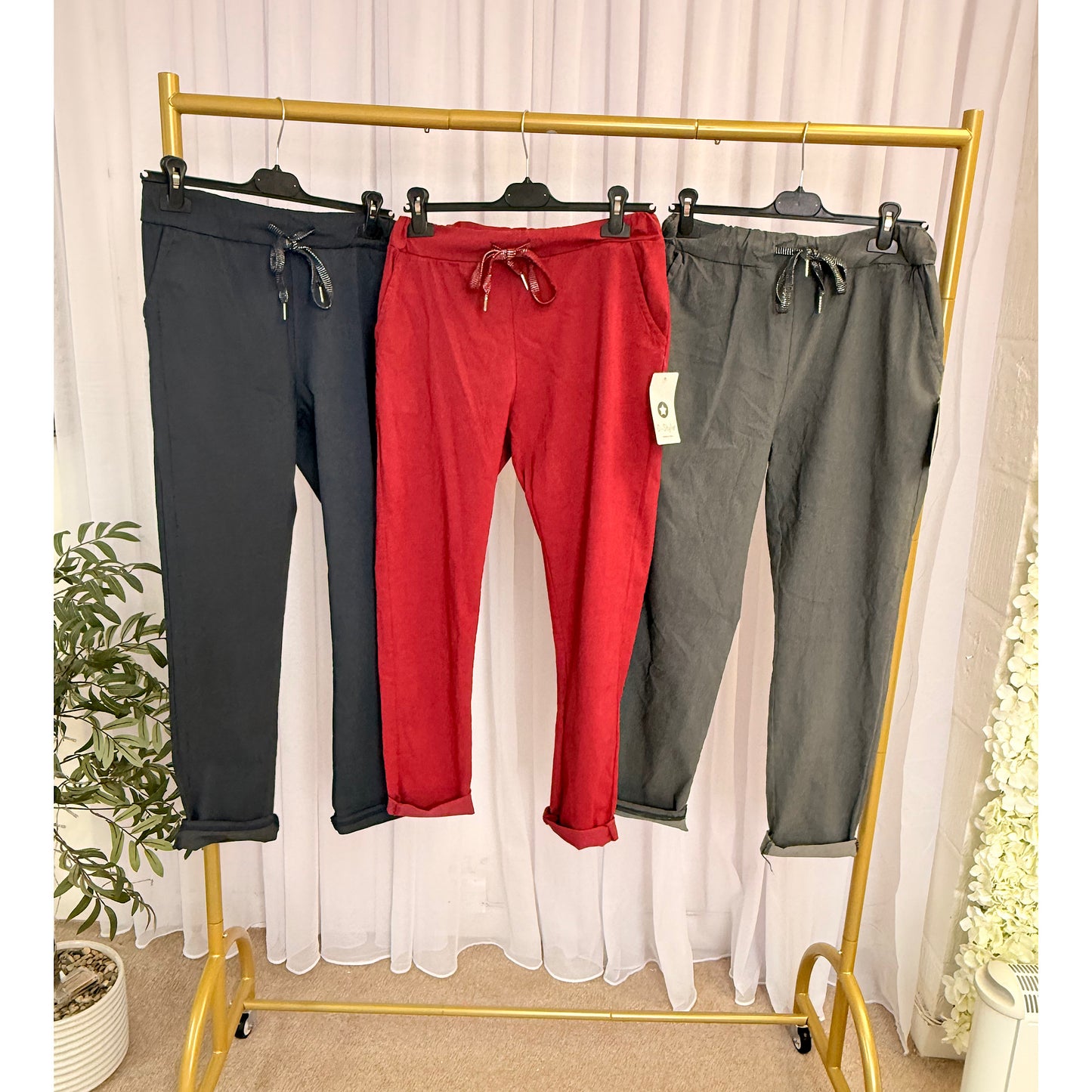 Cargo style magic stretch trousers
