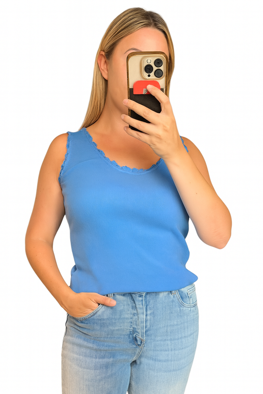 Frill cotton stretchy vests