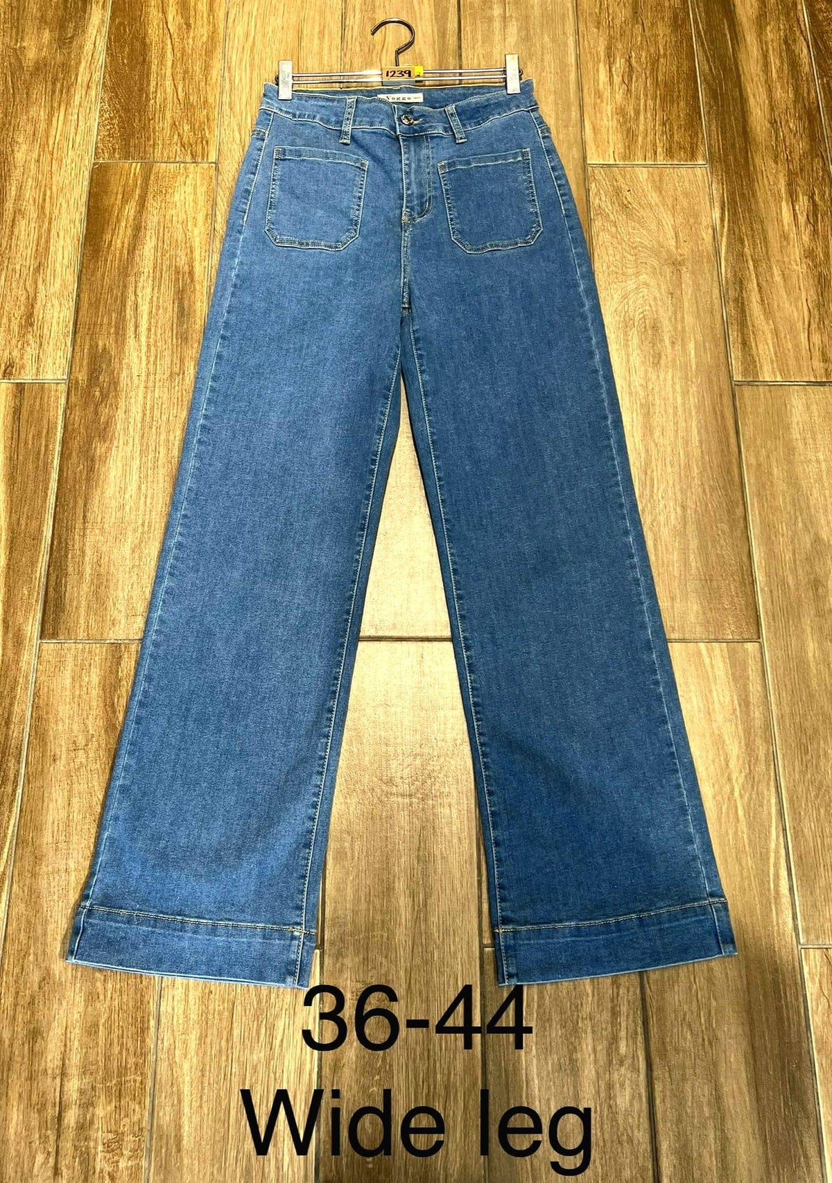 Premium Medium Wide Leg 2 Front Pocket Cotton Voggo Jeans