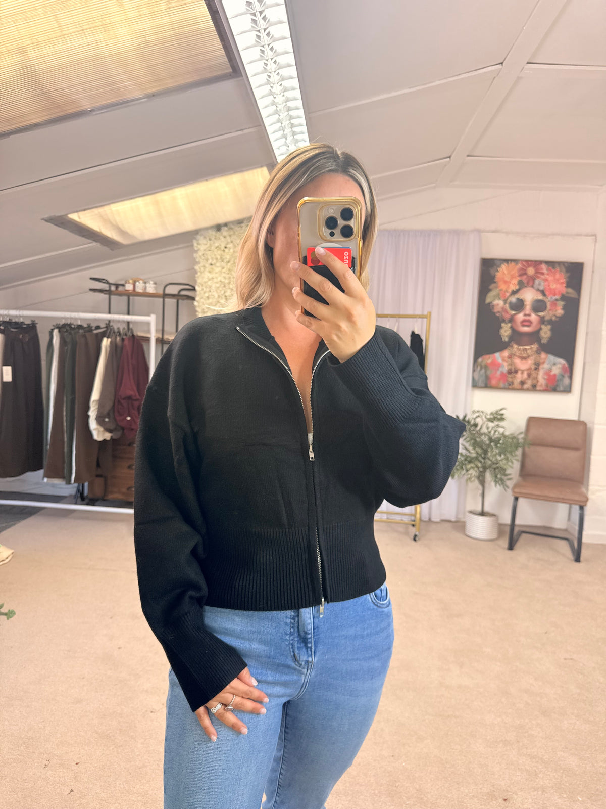 The Florence Double Zip Knit