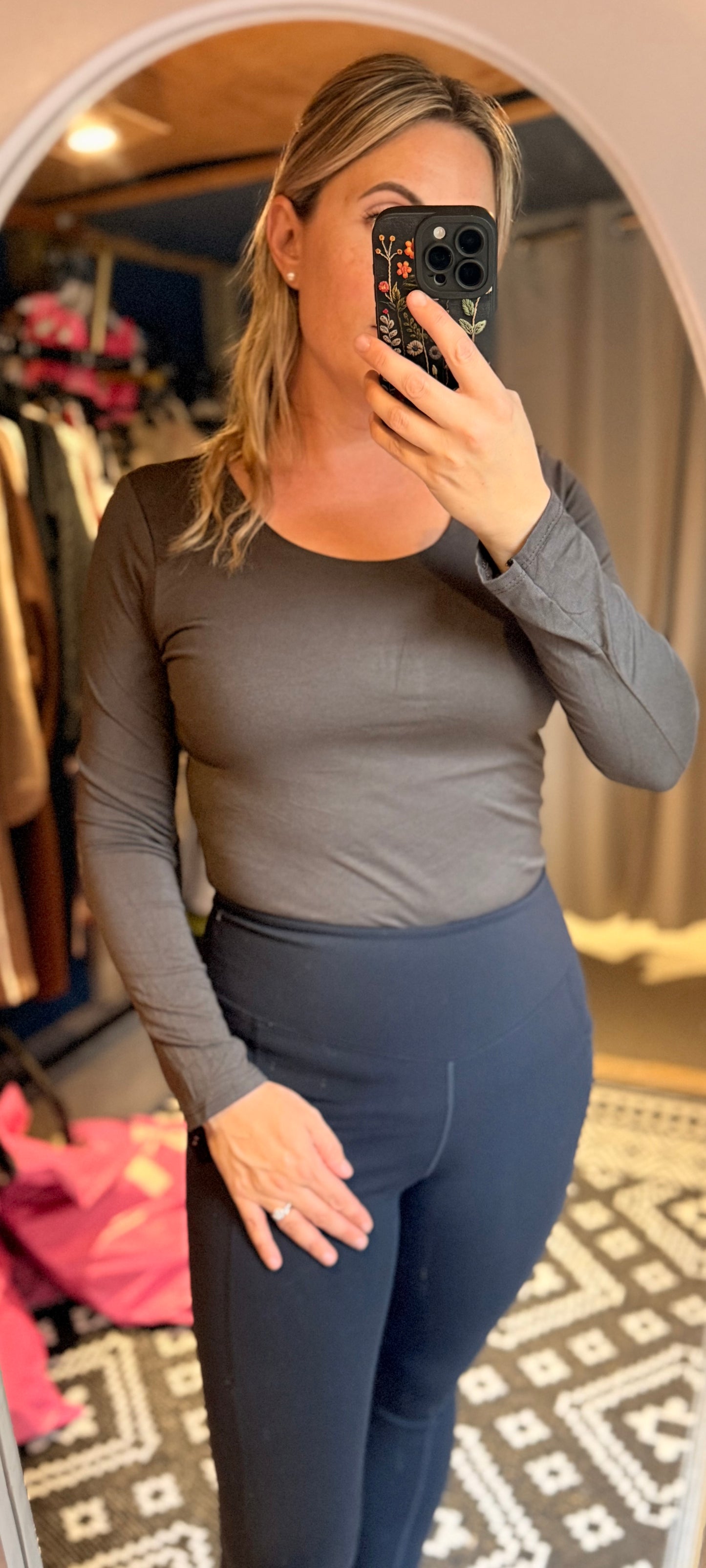 Viscose Super soft double layered made in Italy long sleeved tops