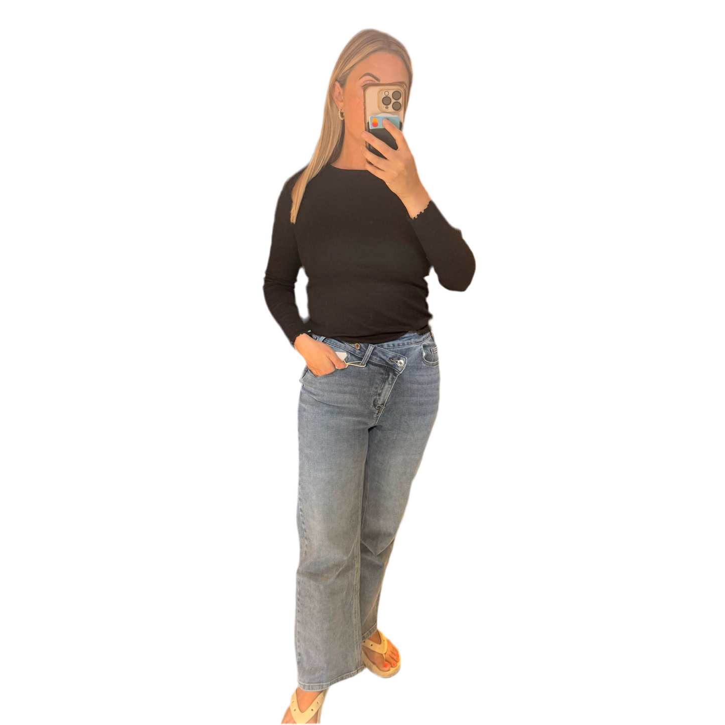 Lydia wide leg denim jeans