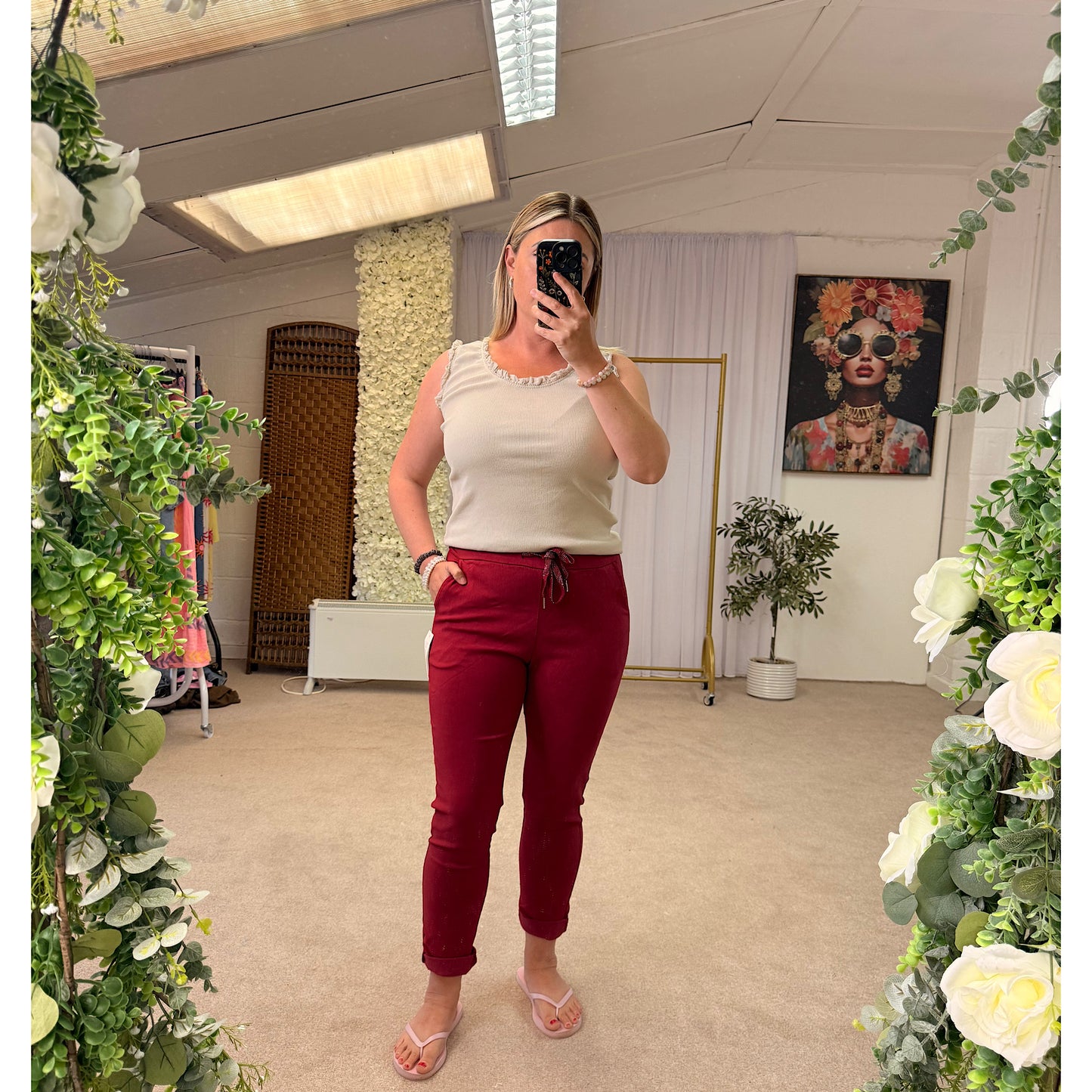 Cargo style magic stretch trousers