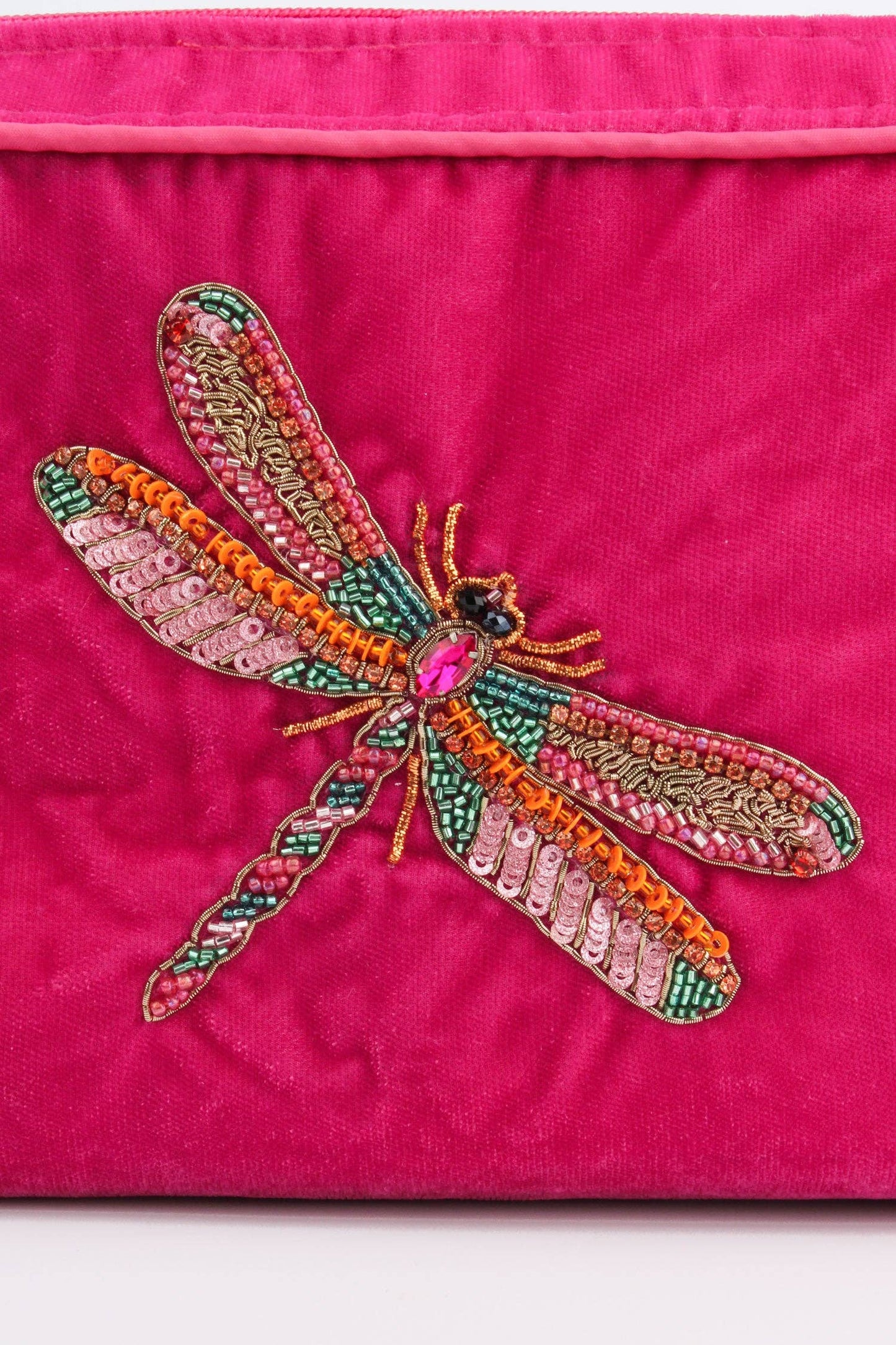 PINK DRAGONFLY MEDIUM POUCH