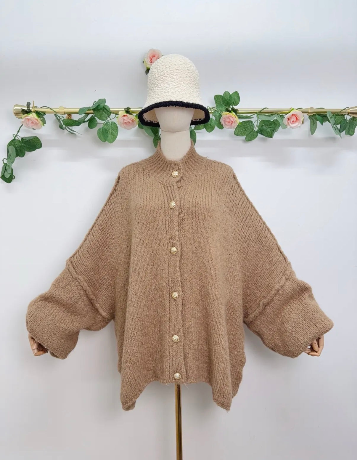 Chunky knit oversized cardigan