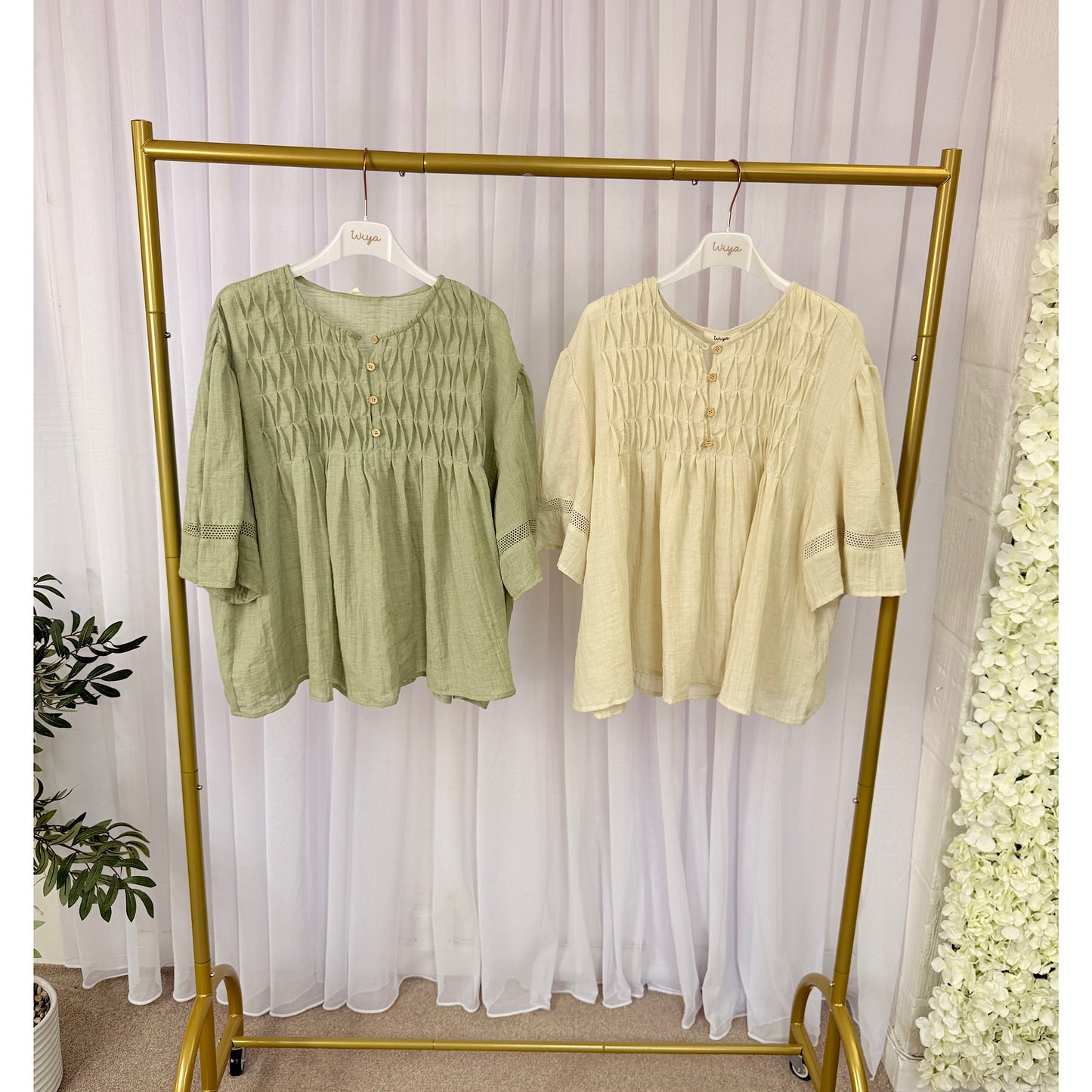 Wiya Willow Pintuck Blouse