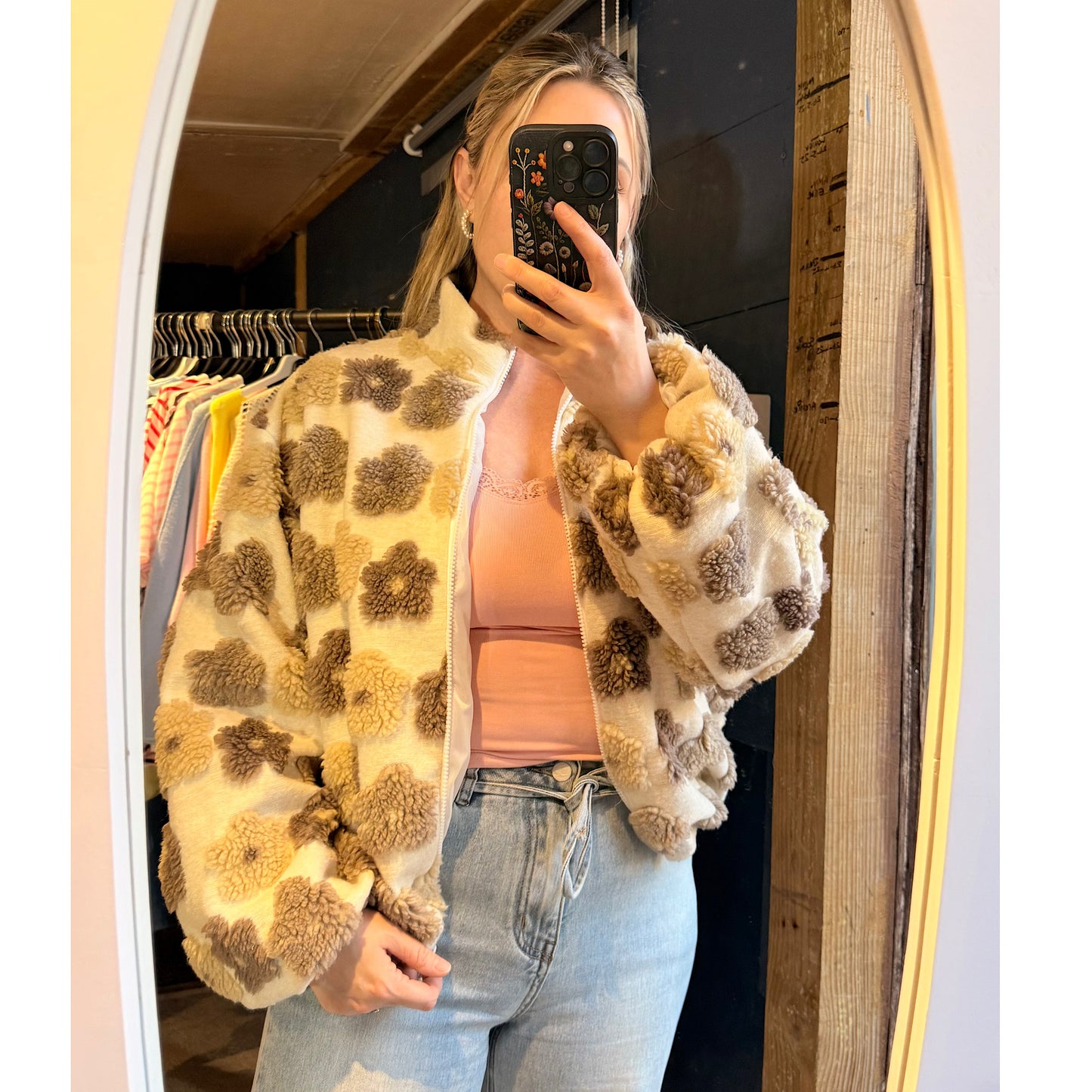 Floral spring jacket