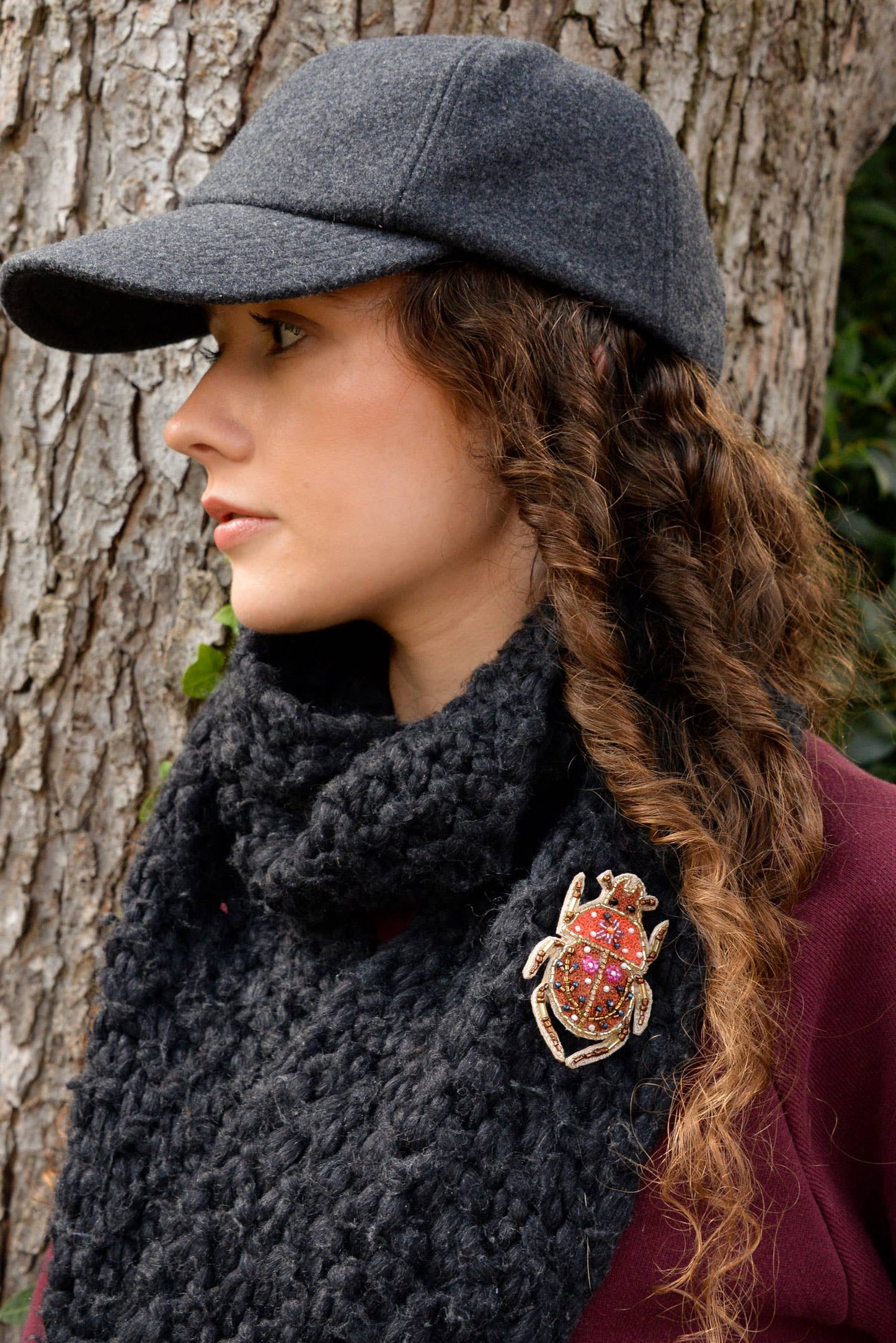 AUTUMN BEETLE BROOCH