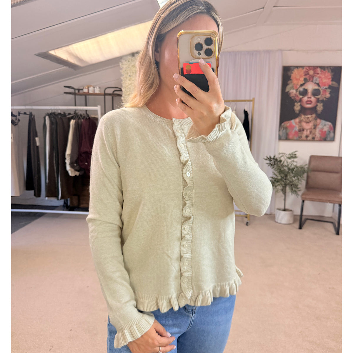 The Amelia Frill Detail Cardigans