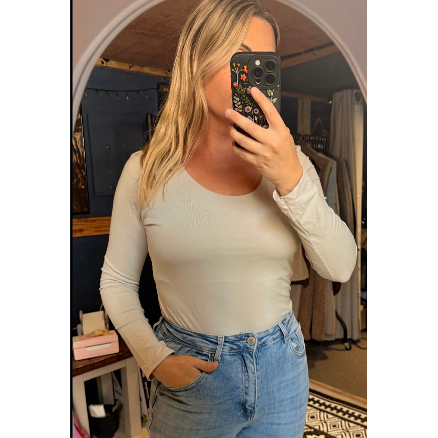 Viscose Super soft double layered made in Italy long sleeved tops up to uk 16