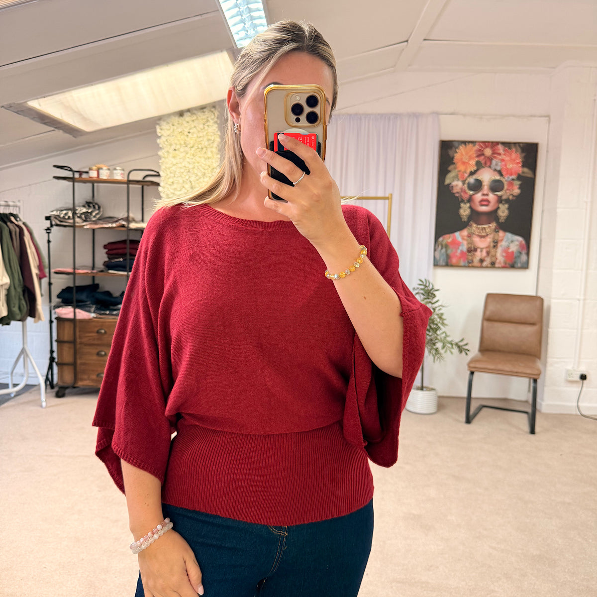 The Darcey oh so Soft Sculpt Batwing Knit
