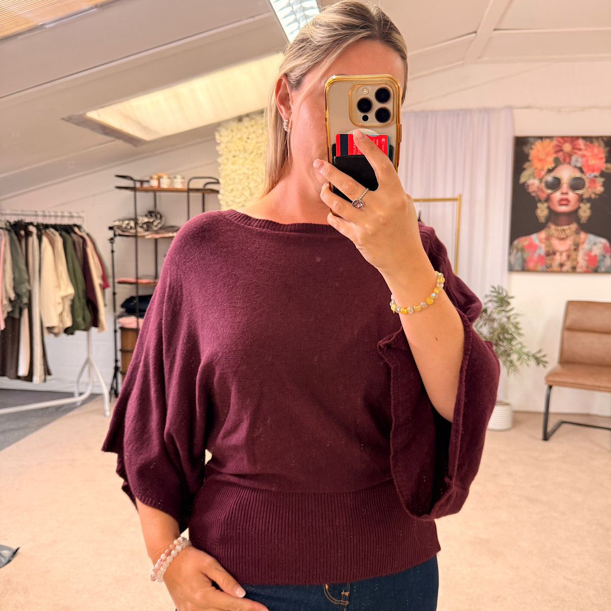 The Darcey oh so Soft Sculpt Batwing Knit