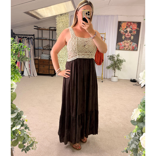 Summer bodice crochet maxi dresses