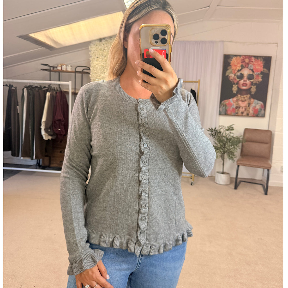 The Amelia Frill Detail Cardigans