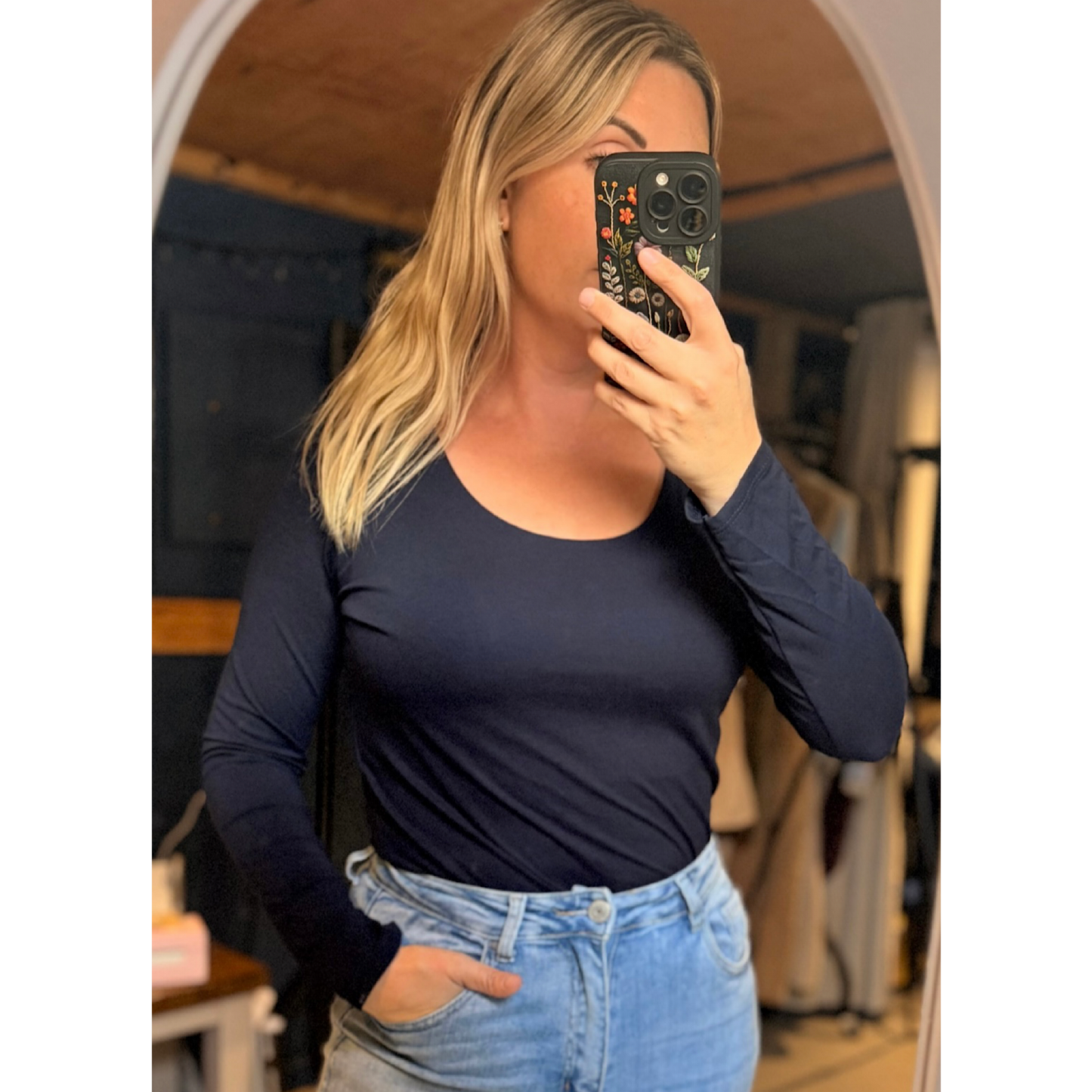 Viscose Super soft double layered made in Italy long sleeved tops up to uk 16