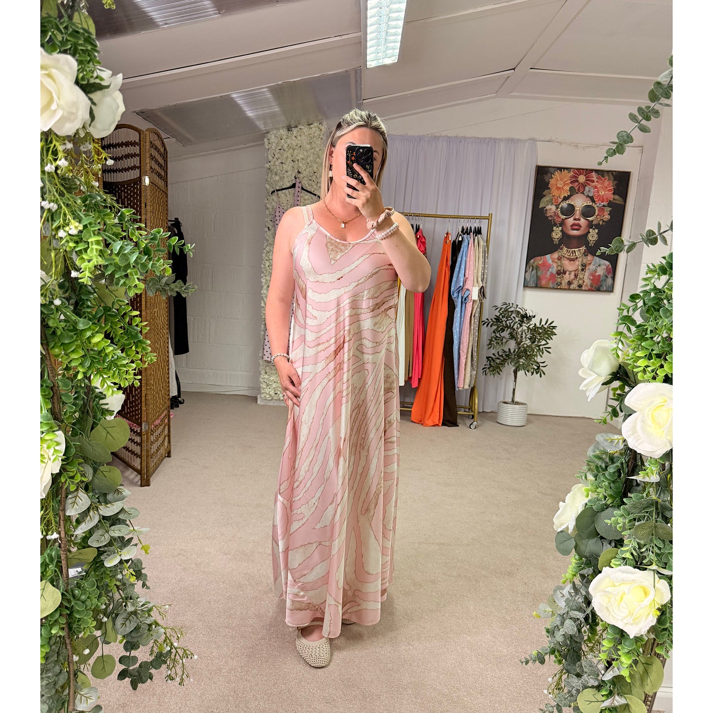 Coastal Blush Maxi Dress