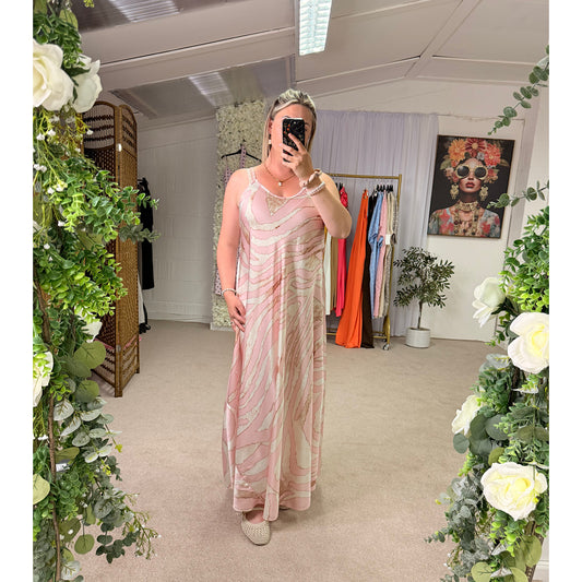 Coastal Blush Maxi Dress