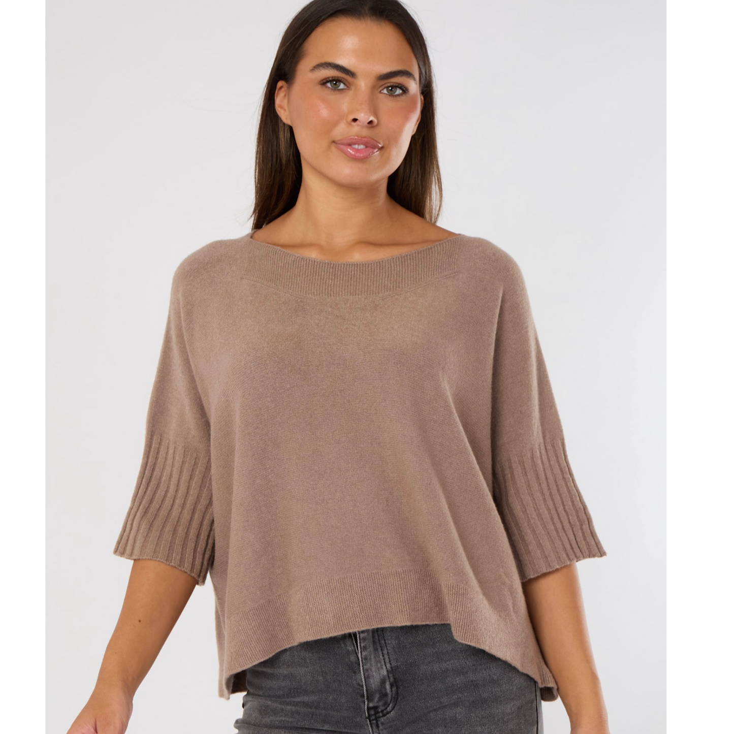 Ribbed edge boxy fit jumpers