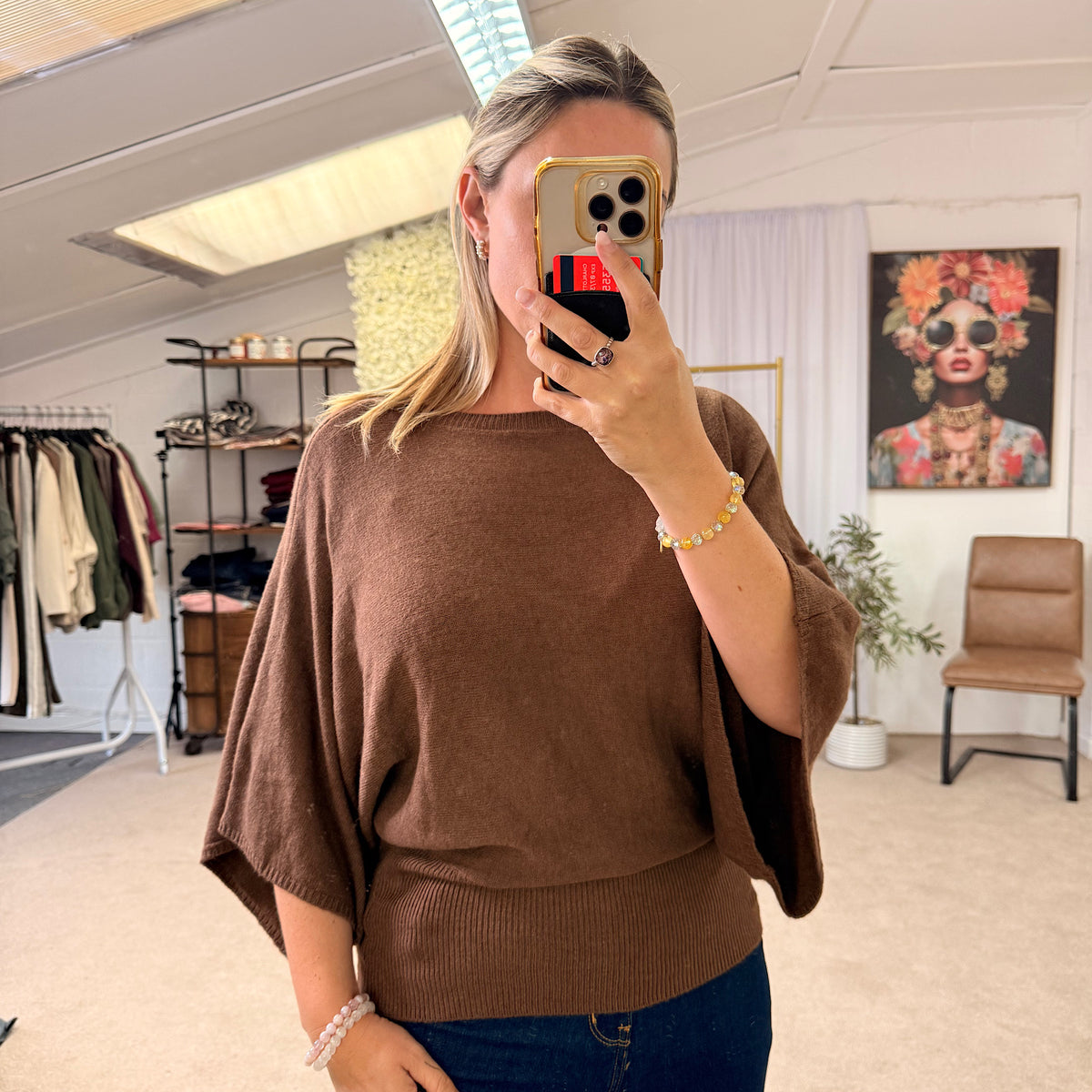 The Darcey oh so Soft Sculpt Batwing Knit