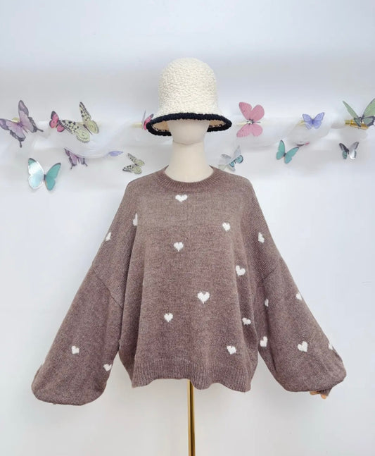 Heart knit super soft jumpers