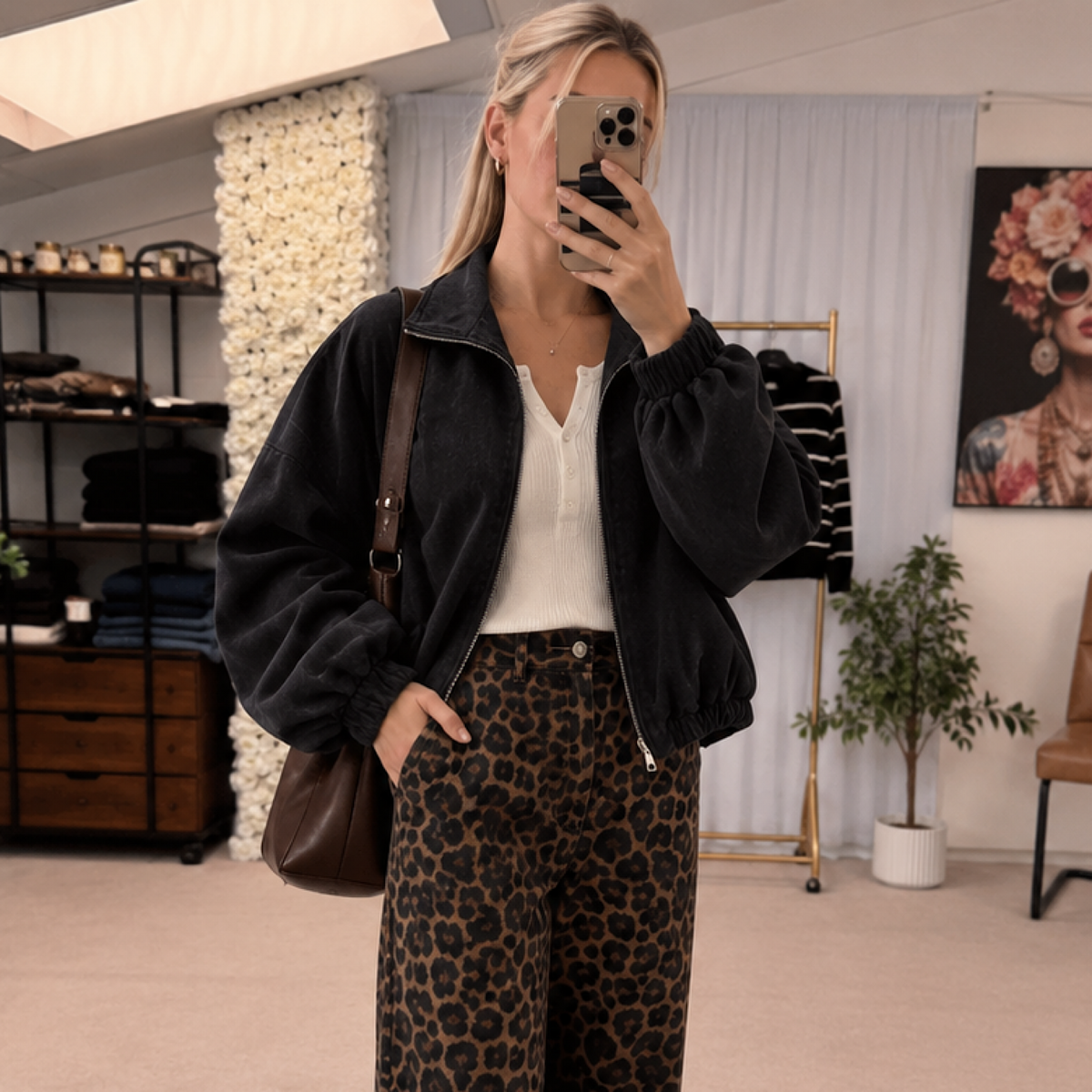 Oversized soft feel bomber jackets