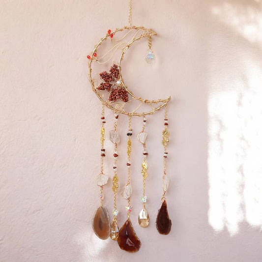 Coming soon -Red Agate Blooming Flower Wired Sun Catcher